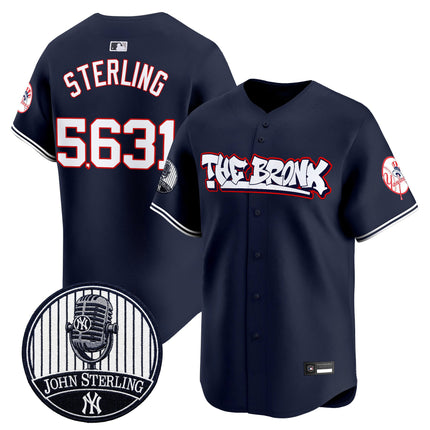 Men's New York Yankees "The Bronx Graffiti" Vapor Premier Limited Jersey - John Sterling Patch - All Stitched