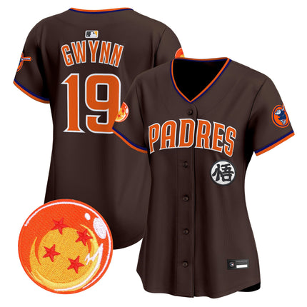 Women's Padres x Dragon Ball Vapor Premier Limited Jersey - All Stitched