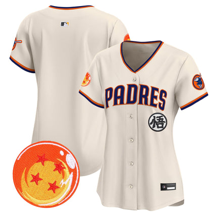 Women's Padres x Dragon Ball Vapor Premier Limited Jersey - All Stitched