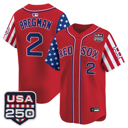Men's Boston Red Sox "America 250 Edition" Vapor Premier Limited Jersey - All Stitched