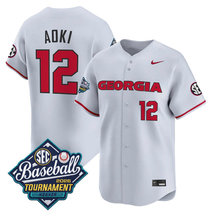 Men's Georgia Bulldogs Baseball Sec Tournament Champions 2026 Vapor Premier Limited Jersey - All Stitched