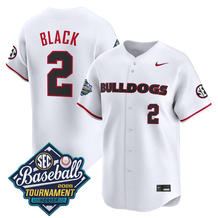 Men's Georgia Bulldogs Baseball Sec Tournament Champions 2026 Vapor Premier Limited Jersey - All Stitched