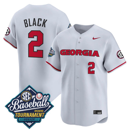 Men's Georgia Bulldogs Baseball Sec Tournament Champions 2026 Vapor Premier Limited Jersey - All Stitched