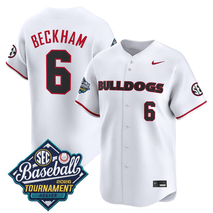 Men's Georgia Bulldogs Baseball Sec Tournament Champions 2026 Vapor Premier Limited Jersey - All Stitched