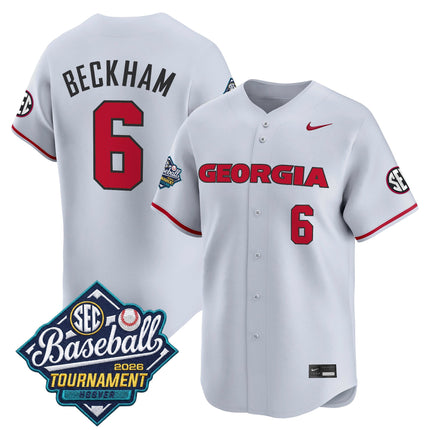 Men's Georgia Bulldogs Baseball Sec Tournament Champions 2026 Vapor Premier Limited Jersey - All Stitched