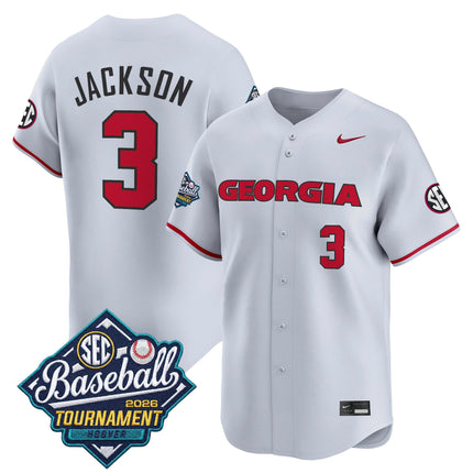 Men's Georgia Bulldogs Baseball Sec Tournament Champions 2026 Vapor Premier Limited Jersey - All Stitched