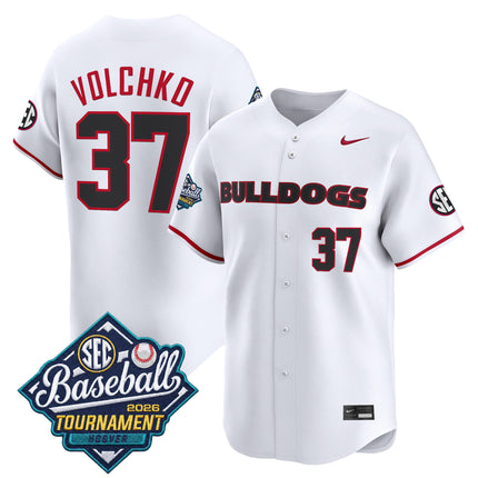 Men's Georgia Bulldogs Baseball Sec Tournament Champions 2026 Vapor Premier Limited Jersey - All Stitched