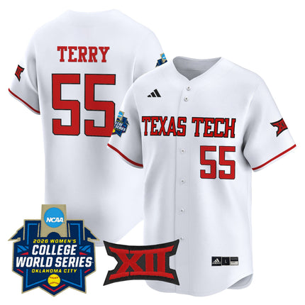 Men's size - Texas Tech Red Raiders Softball 2026 World Series (WCWS) Vapor Premier Limited Jersey - All Stitched