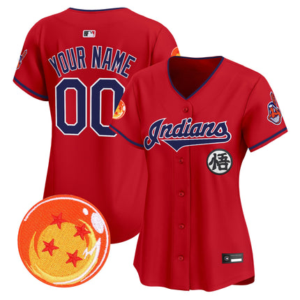 Cleveland Indians x Dragon Ball Vapor Premier Limited Custom Jersey - All Stitched