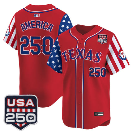 Men's Texas Rangers "America 250 Edition" Vapor Premier Limited Jersey - All Stitched