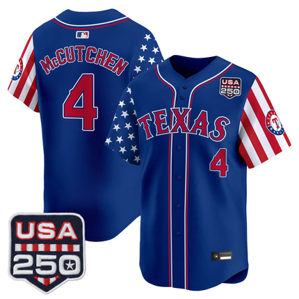 Men's Texas Rangers "America 250 Edition" Vapor Premier Limited Jersey - All Stitched
