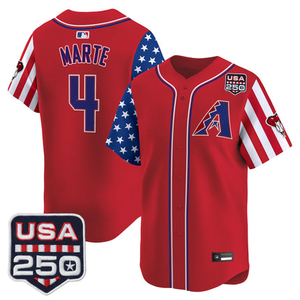 Men's Arizona Diamondbacks "America 250 Edition" Vapor Premier Limited Jersey - All Stitched
