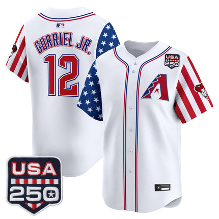 Men's Arizona Diamondbacks "America 250 Edition" Vapor Premier Limited Jersey - All Stitched