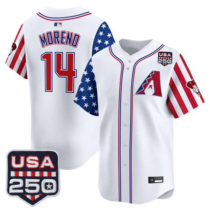 Men's Arizona Diamondbacks "America 250 Edition" Vapor Premier Limited Jersey - All Stitched