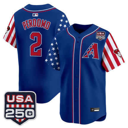 Men's Arizona Diamondbacks "America 250 Edition" Vapor Premier Limited Jersey - All Stitched
