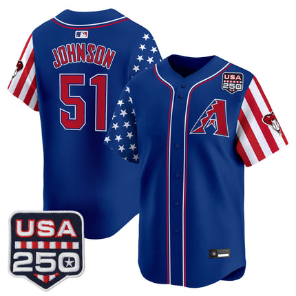 Men's Arizona Diamondbacks "America 250 Edition" Vapor Premier Limited Jersey - All Stitched