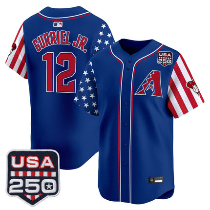 Men's Arizona Diamondbacks "America 250 Edition" Vapor Premier Limited Jersey - All Stitched