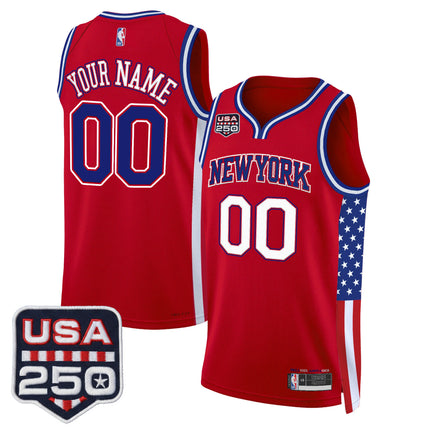New York Knicks "America 250 Edition" Custom Swingman Jersey - All Stitched
