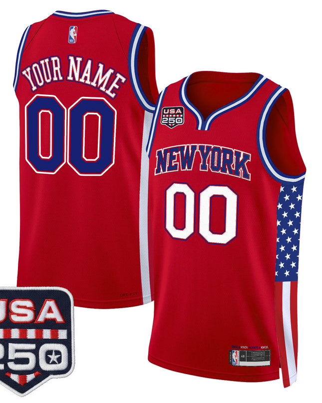 New York Knicks "America 250 Edition" Custom Swingman Jersey - All Stitched