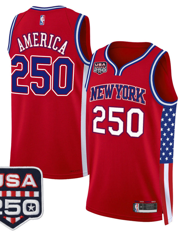 Men's New York Knicks "America 250 Edition" Swingman Jersey - All Stitched