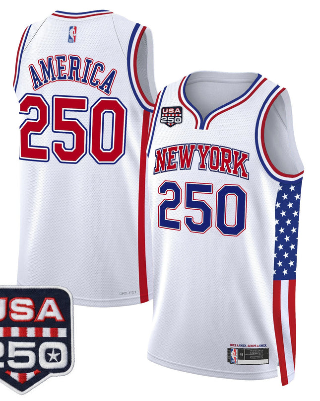 Men's New York Knicks "America 250 Edition" Swingman Jersey - All Stitched