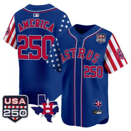 Men's Houston Astros "America 250 Edition" Vapor Premier Limited Jersey - All Stitched