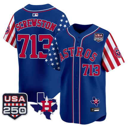 Men's Houston Astros "America 250 Edition" Vapor Premier Limited Jersey - All Stitched