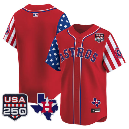 Men's Houston Astros "America 250 Edition" Vapor Premier Limited Jersey - All Stitched