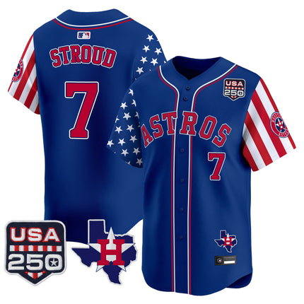 Men's Houston Astros "America 250 Edition" Vapor Premier Limited Jersey - All Stitched