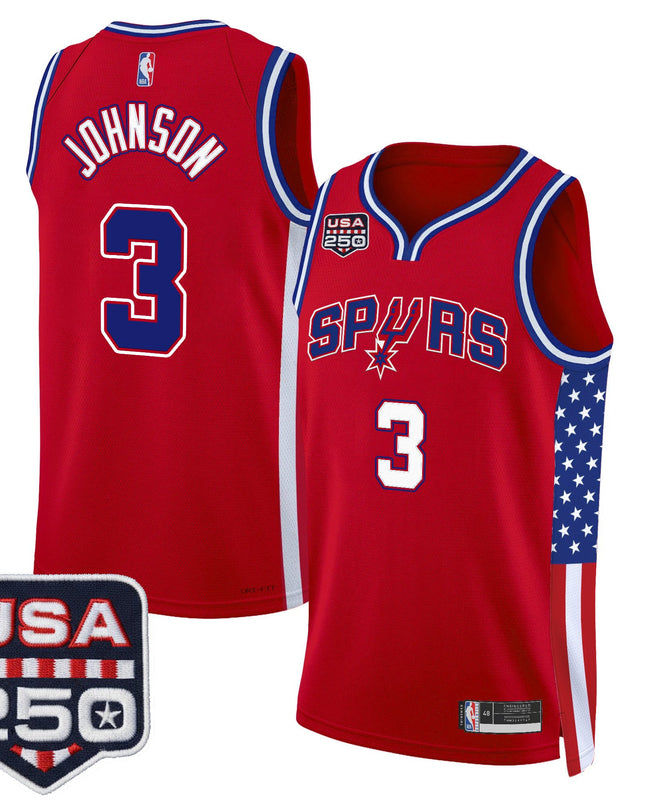 Men's San Antonio Spurs "America 250 Edition" Swingman Jersey - All Stitched