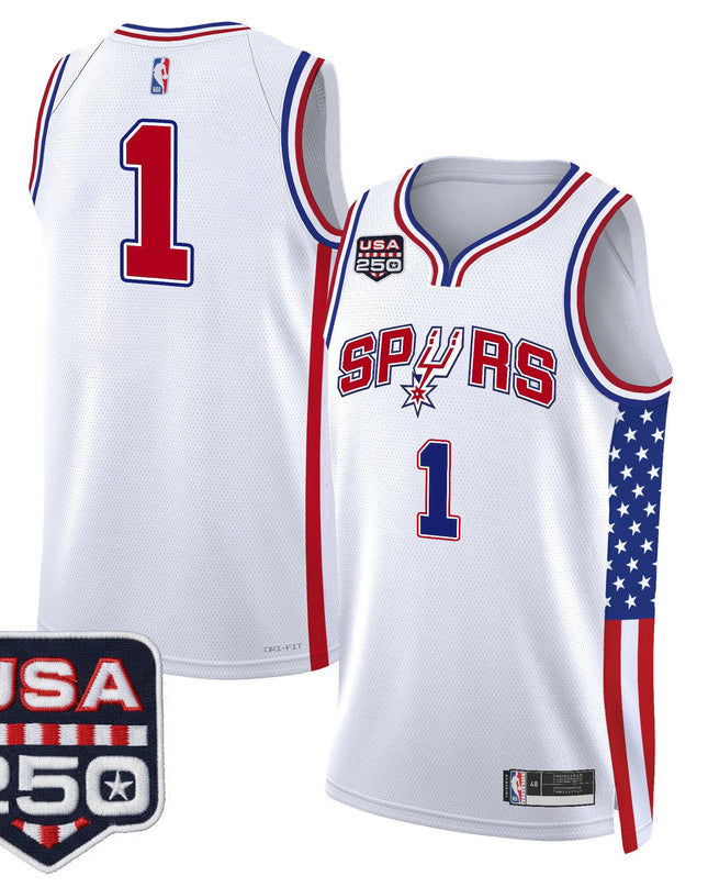 Men's San Antonio Spurs "America 250 Edition" Swingman Jersey - All Stitched