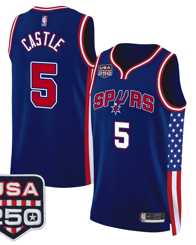 Men's San Antonio Spurs "America 250 Edition" Swingman Jersey - All Stitched