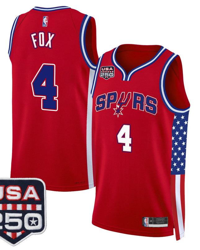 Men's San Antonio Spurs "America 250 Edition" Swingman Jersey - All Stitched