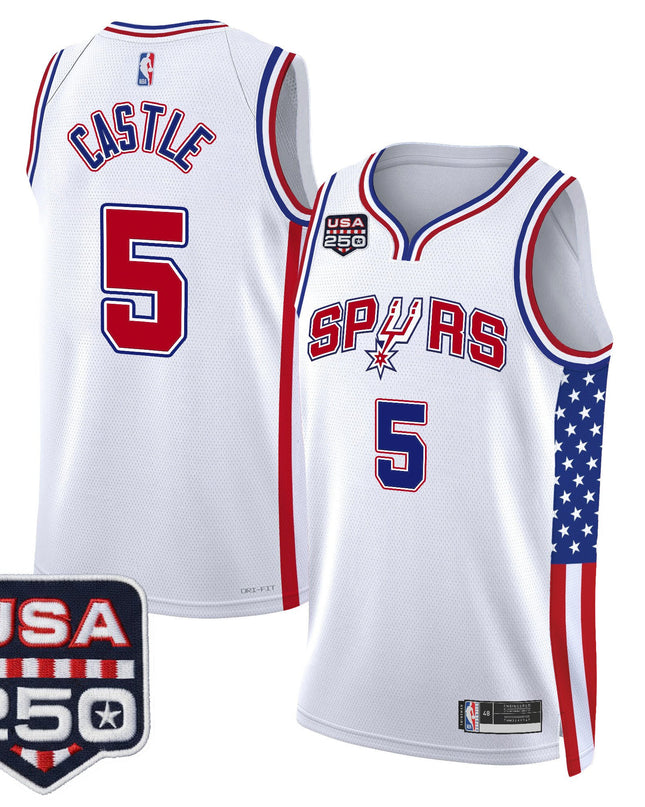 Men's San Antonio Spurs "America 250 Edition" Swingman Jersey - All Stitched