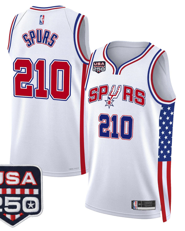 Men's San Antonio Spurs "America 250 Edition" Swingman Jersey - All Stitched