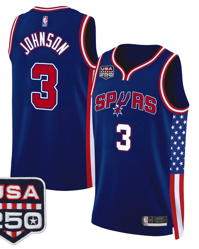 Men's San Antonio Spurs "America 250 Edition" Swingman Jersey - All Stitched