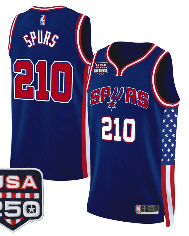Men's San Antonio Spurs "America 250 Edition" Swingman Jersey - All Stitched