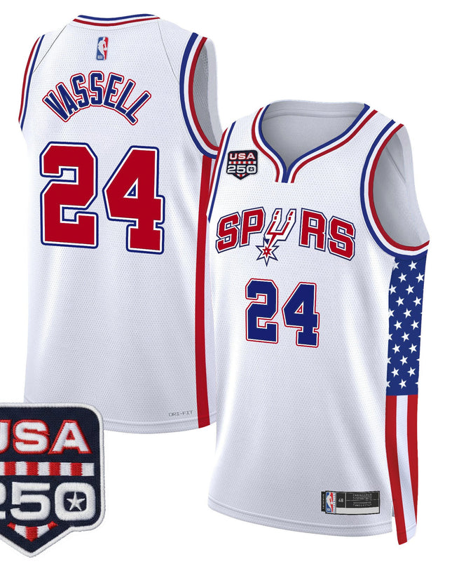 Men's San Antonio Spurs "America 250 Edition" Swingman Jersey - All Stitched