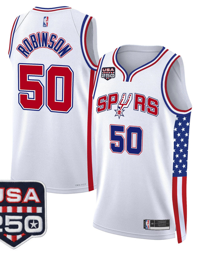 Men's San Antonio Spurs "America 250 Edition" Swingman Jersey - All Stitched