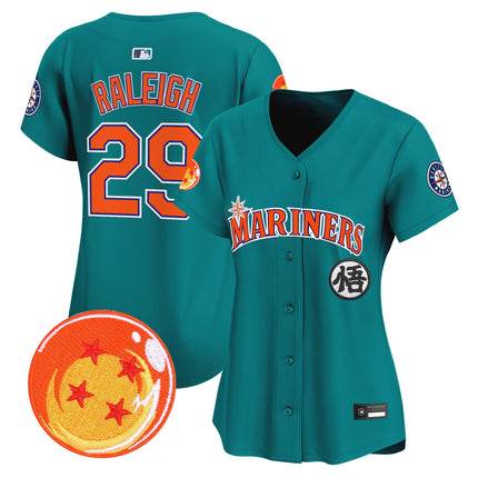Women's Seattle Mariners x Dragon Ball Vapor Premier Limited Jersey - All Stitched