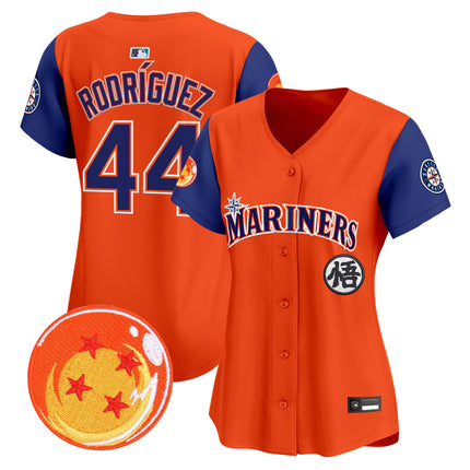 Women's Seattle Mariners x Dragon Ball Vapor Premier Limited Jersey - All Stitched