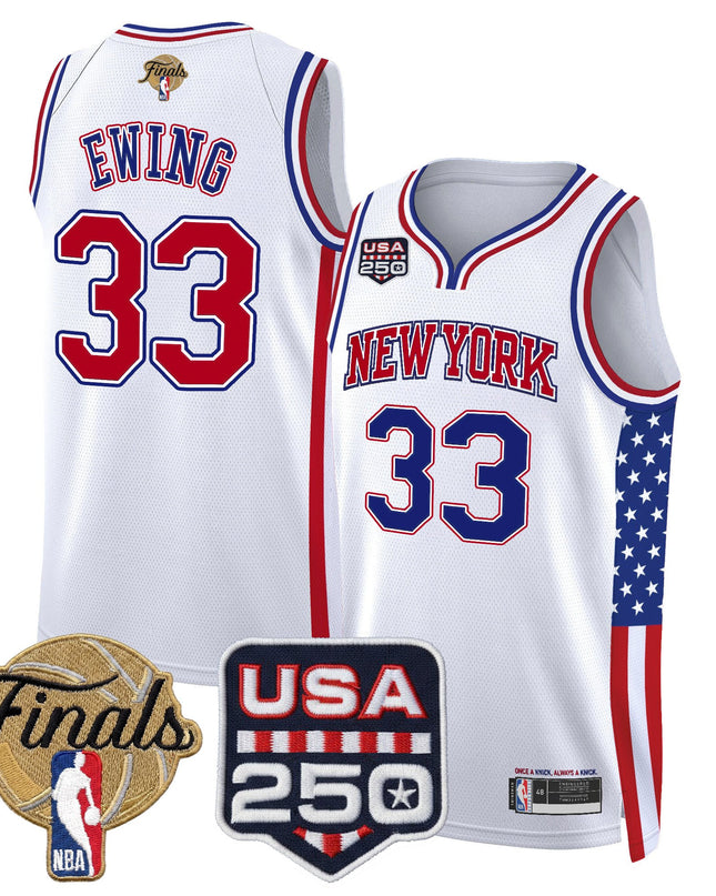 Men's New York Knicks "America 250 Edition" 2026 Finals Patch Swingman Jersey - All Stitched