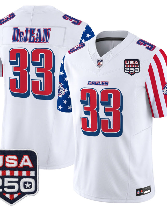 Men's Philadelphia Eagles "America 250 Edition" Vapor Limited Jersey - All Stitched