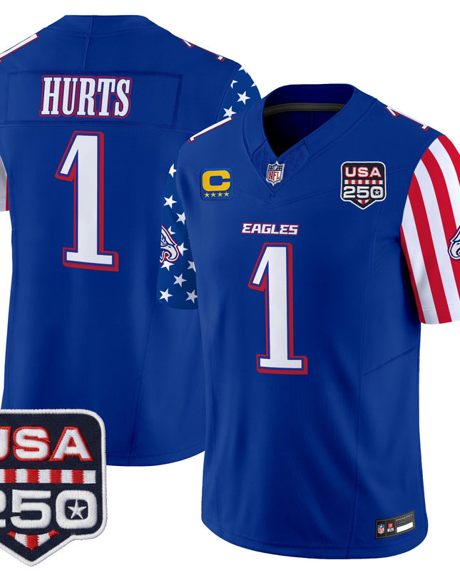 Men's Philadelphia Eagles "America 250 Edition" Vapor Limited Jersey - All Stitched