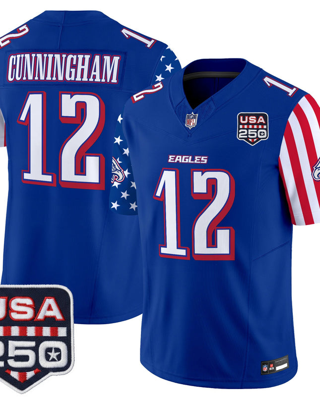 Men's Philadelphia Eagles "America 250 Edition" Vapor Limited Jersey - All Stitched