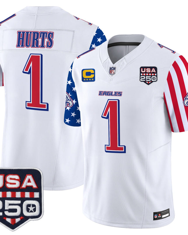 Men's Philadelphia Eagles "America 250 Edition" Vapor Limited Jersey - All Stitched