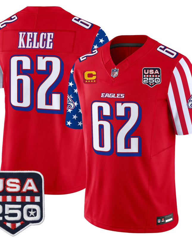 Men's Philadelphia Eagles "America 250 Edition" Vapor Limited Jersey - All Stitched