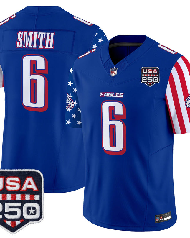 Men's Philadelphia Eagles "America 250 Edition" Vapor Limited Jersey - All Stitched
