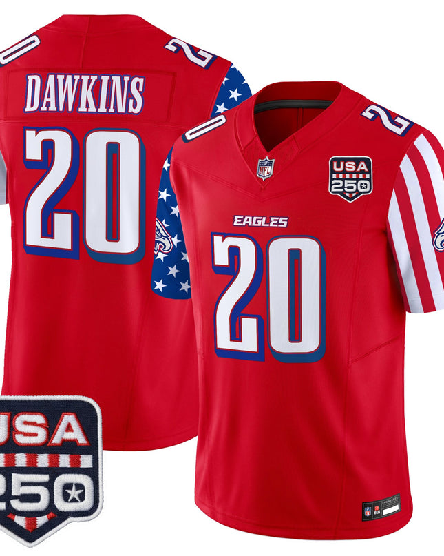 Men's Philadelphia Eagles "America 250 Edition" Vapor Limited Jersey - All Stitched