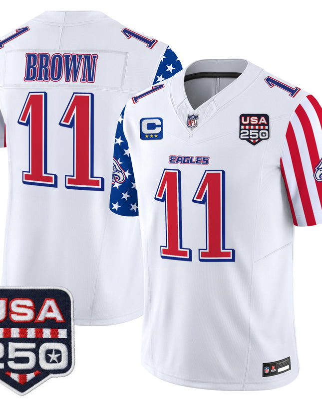 Men's Philadelphia Eagles "America 250 Edition" Vapor Limited Jersey - All Stitched